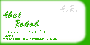 abel rokob business card